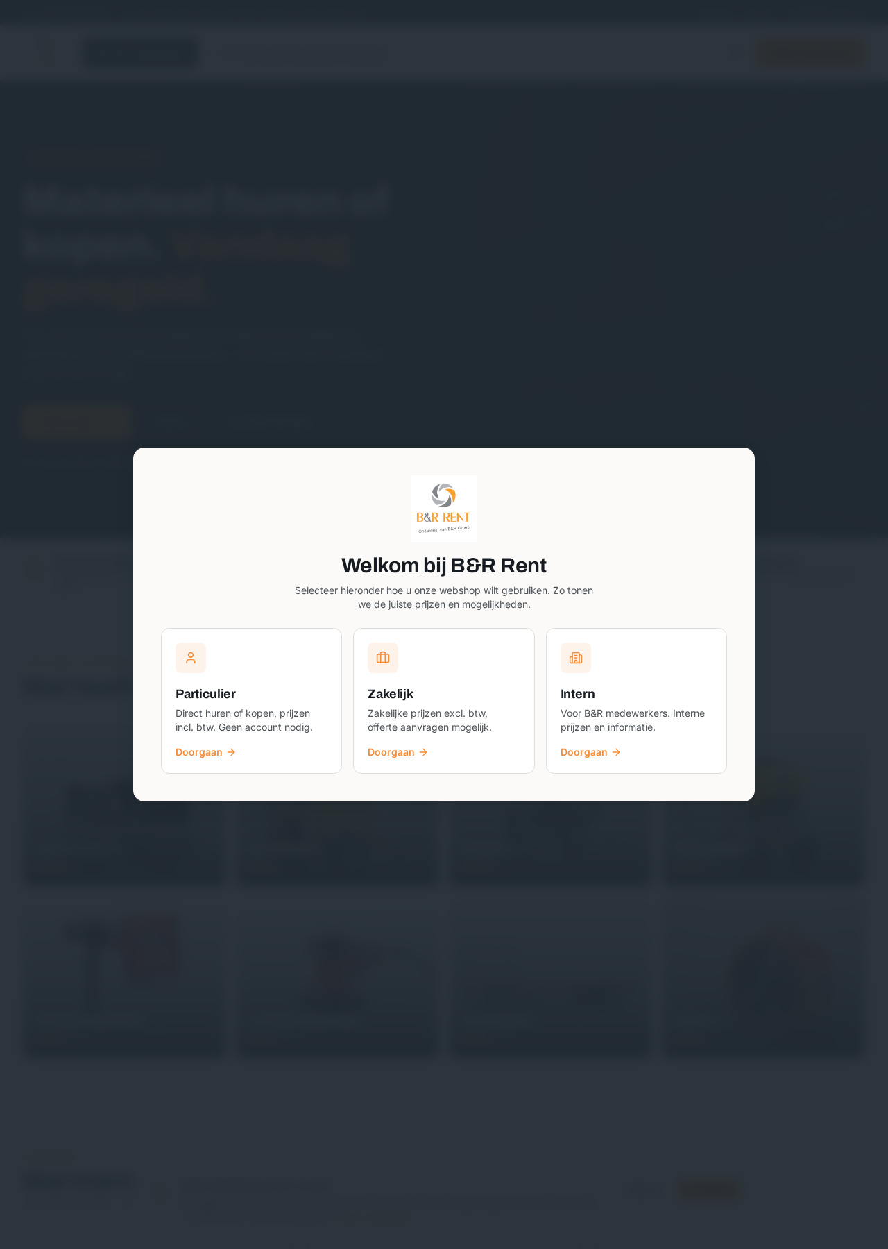 Screenshot van B&R Rent